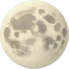 Detailed Moon emoji  emoji
