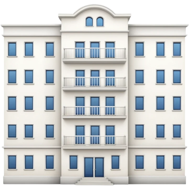 ukrinian white 5-storey building  emoji