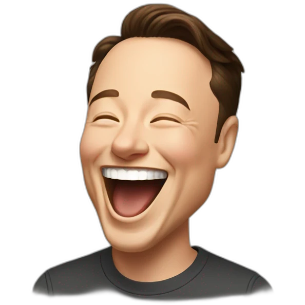 elon musk laughing emoji