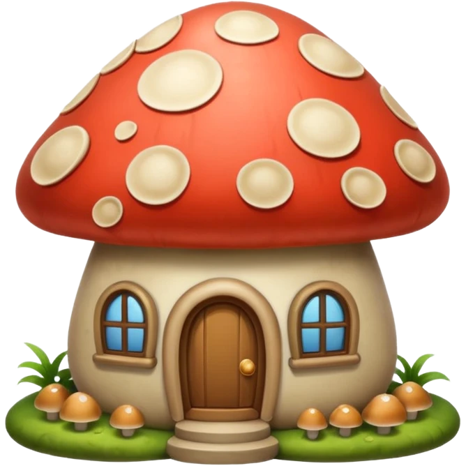 house made of mushroom emoji