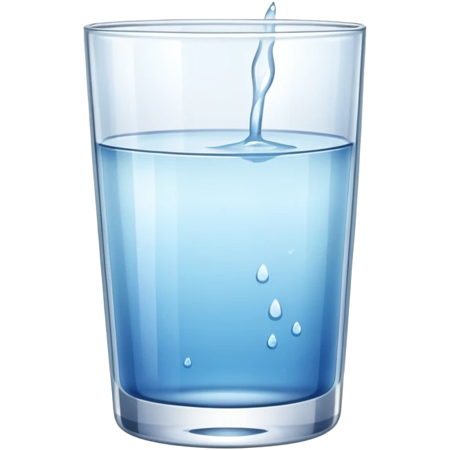 A glass of water emoji