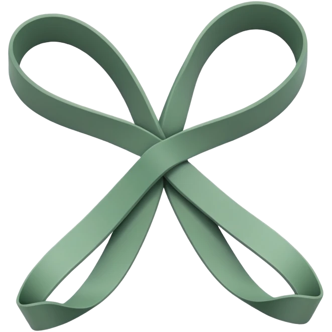 Resistance band sage green emoji
