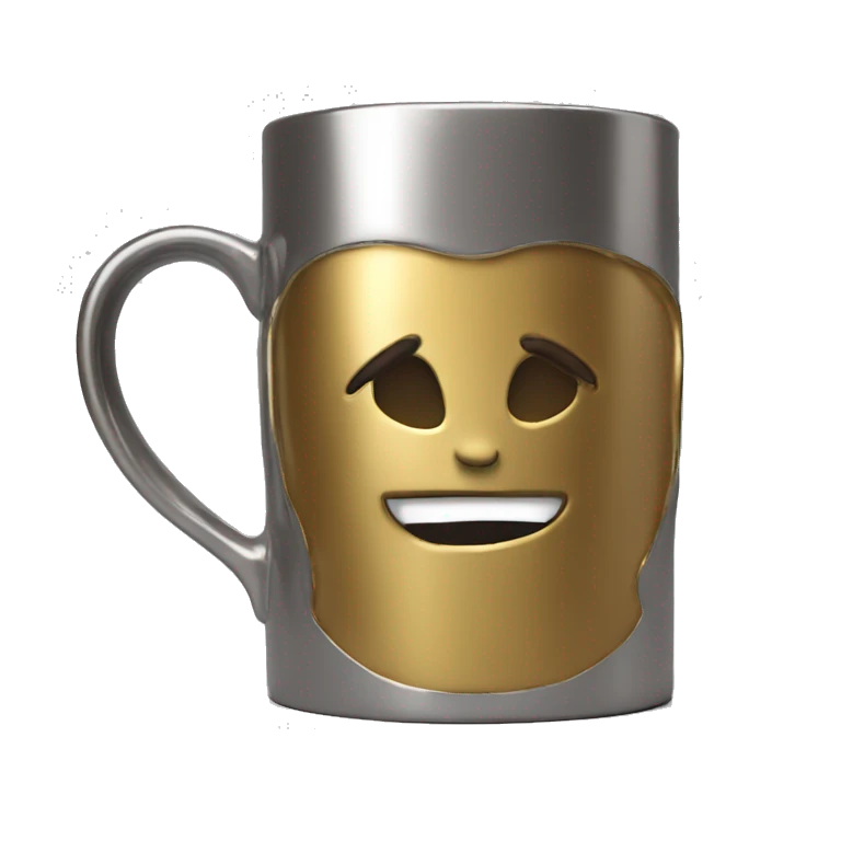 Metallic Gold Coffee Mug emoji