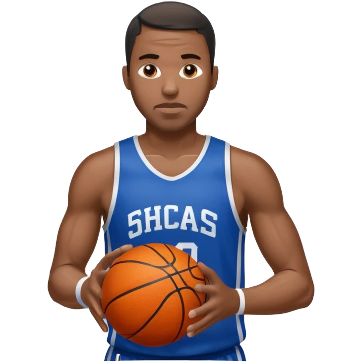 basketball player black man emoji