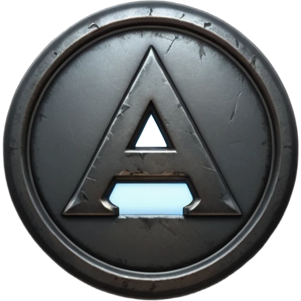 Create a custom emoji badge featuring a stylized, glossy letter “S”. Design the badge in the dark metallic Iron rank style from League of Legends. Use rough metal textures, dark gray tones, and a gritty, heavy look. Add subtle dim glows. Premium, sharp, and readable at small sizes.
 emoji