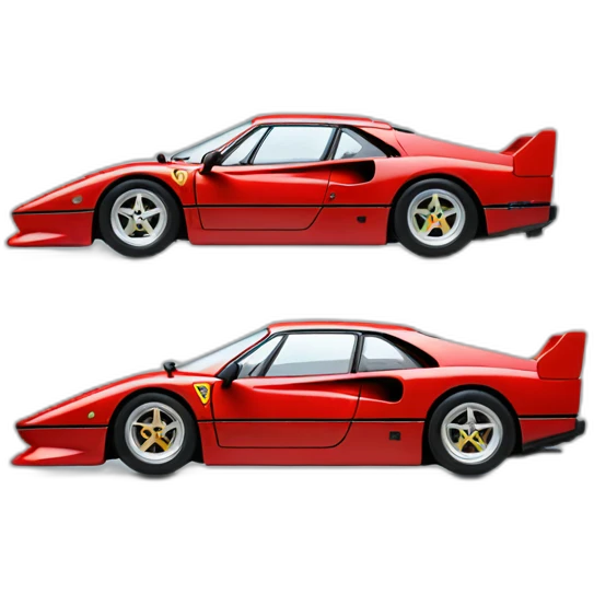 Ferrari F40 side emoji