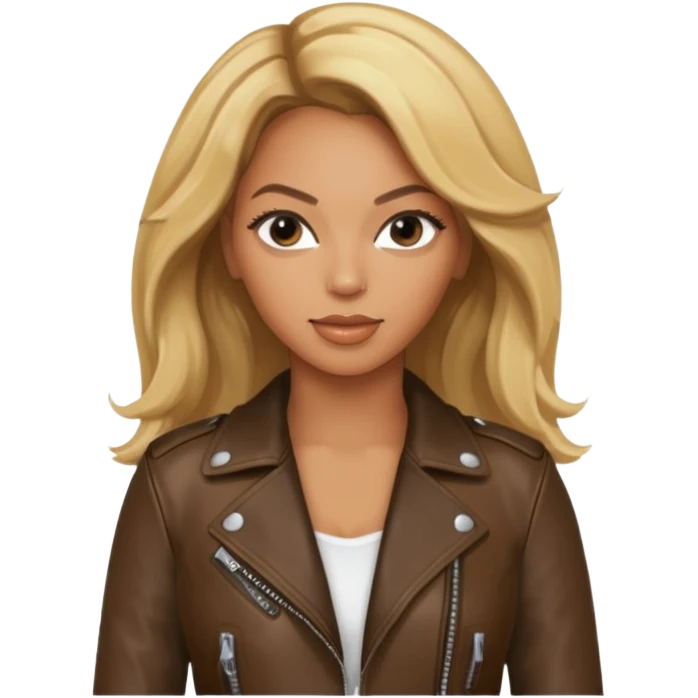 beyonce blonde hair jane wear leather jacket emoji