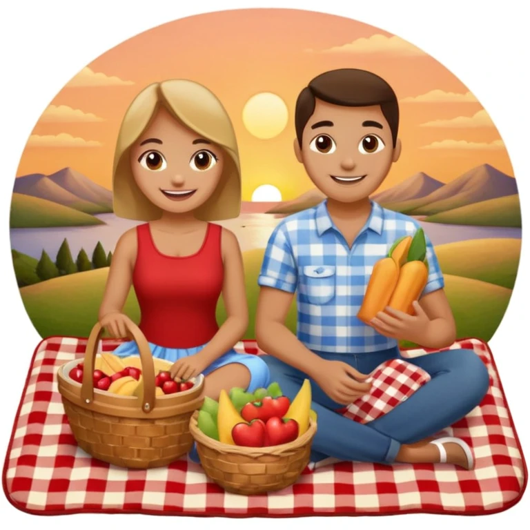 Sunset picknick emoji