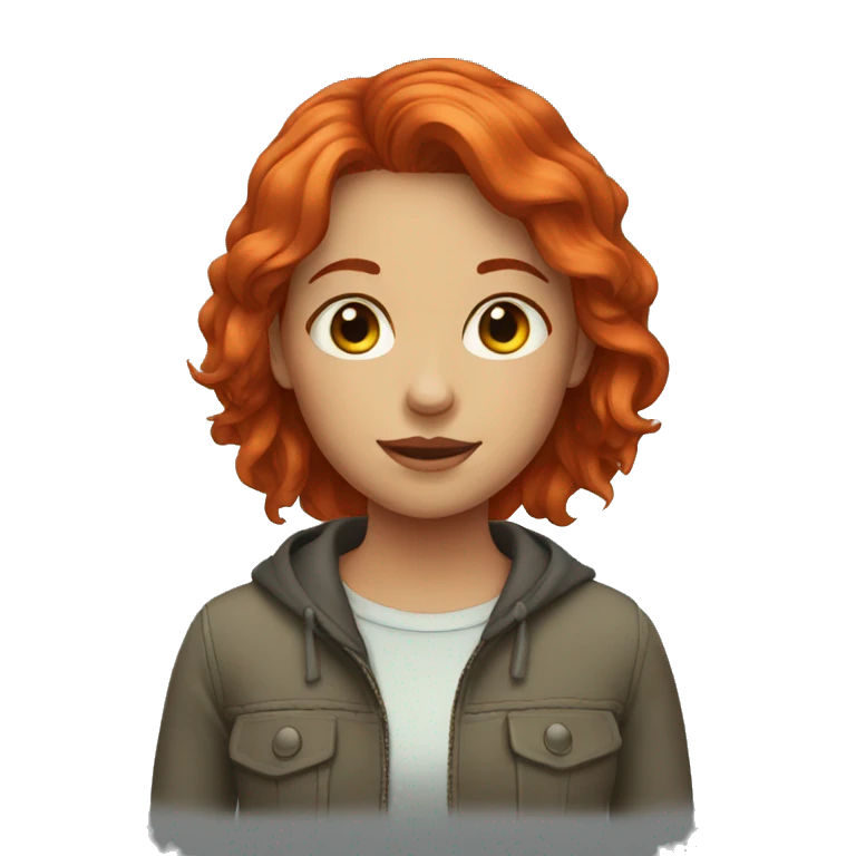 red-haired girl emoji