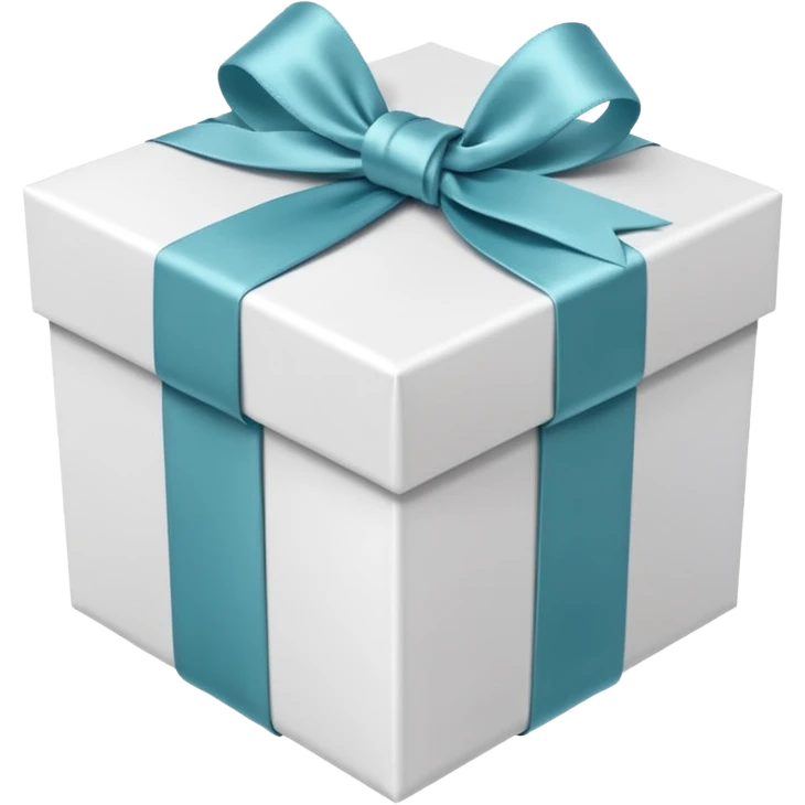 white gift box emoji