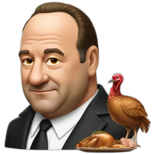 Tony soprano with turkey emoji