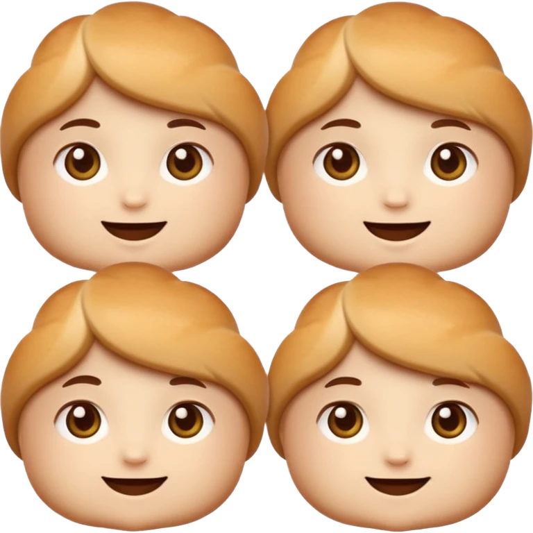 Friendly brötchen emoji avatar, cute and minimalistic style, warm eyes and gentle smile, flat design, soft shapes, clean modern look, highly recognizable at small sizes, centered composition, transparent or solid background, app icon quality. emoji