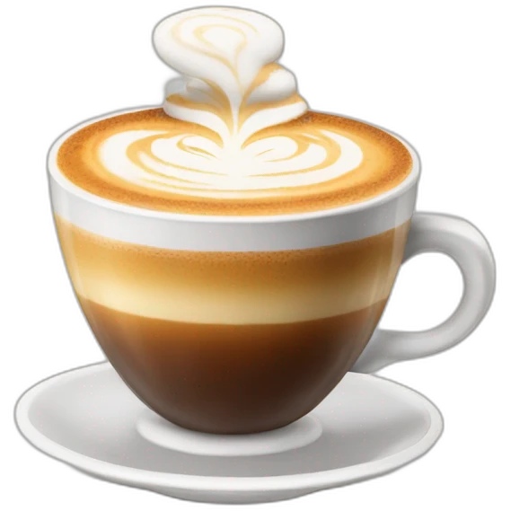 Cappuccino with foam emoji