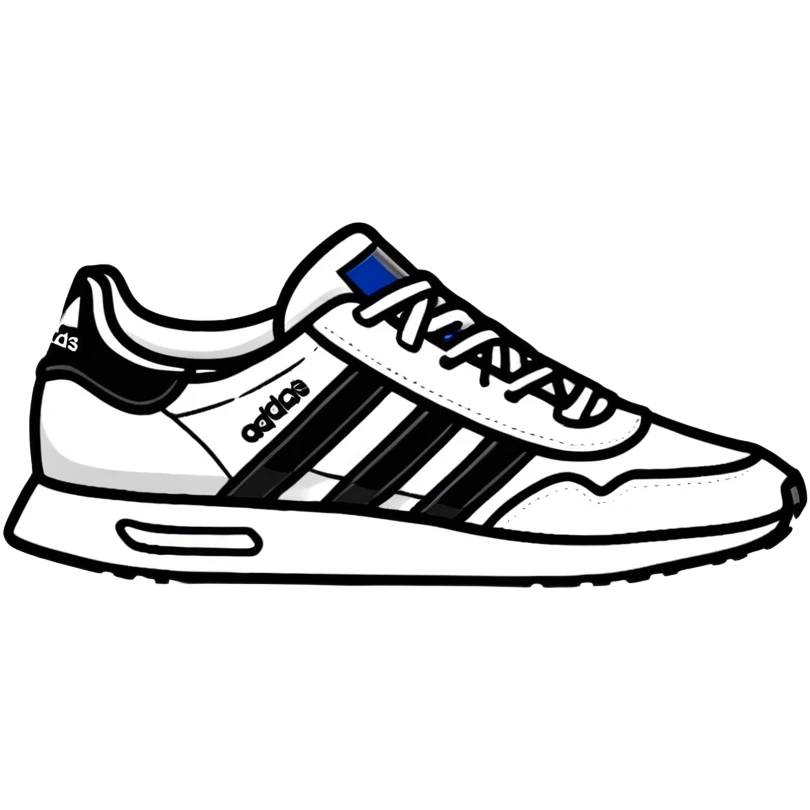 Adidas logo with three stripes emoji