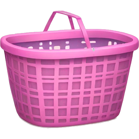 Pink laundry basket emoji