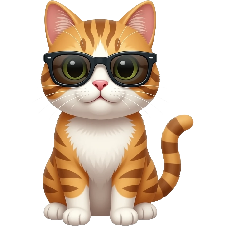 Cat wearing sunglasses emoji