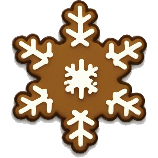brown pin and snowflakes  emoji