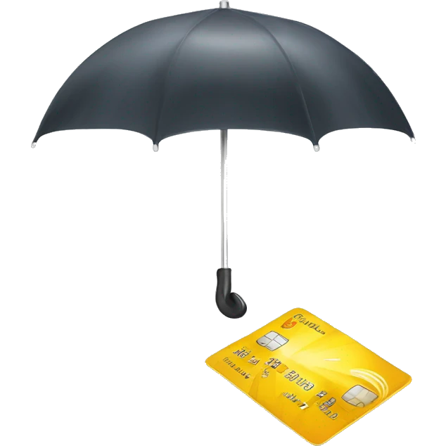 credit card unbrella emoji
