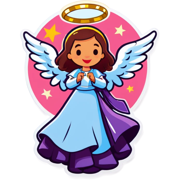 Angel winning money emoji