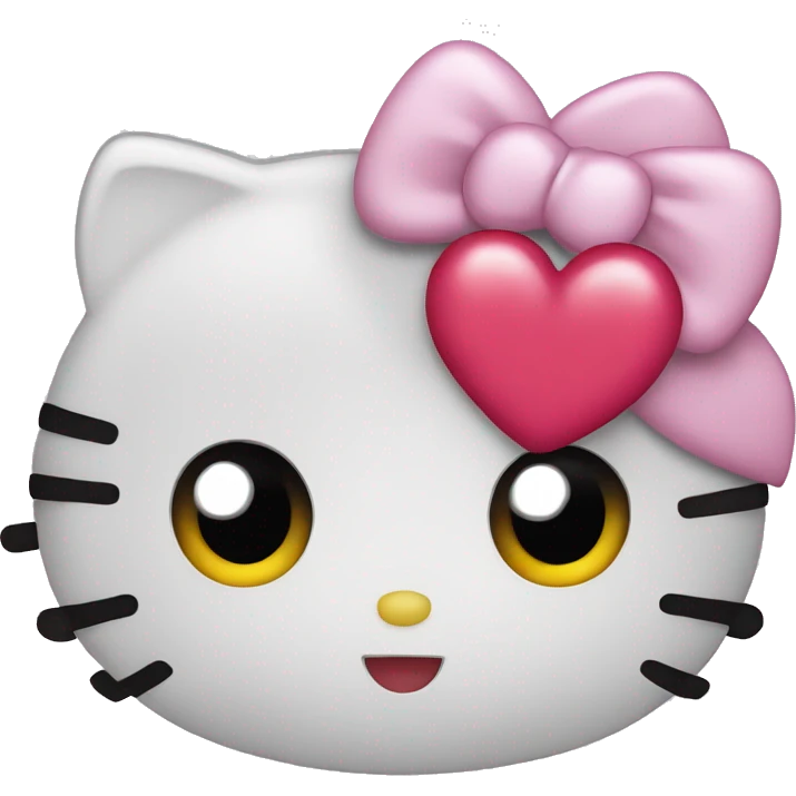 hello kitty heart emoji