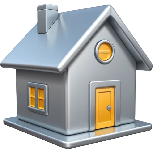 3D house icon emoji
