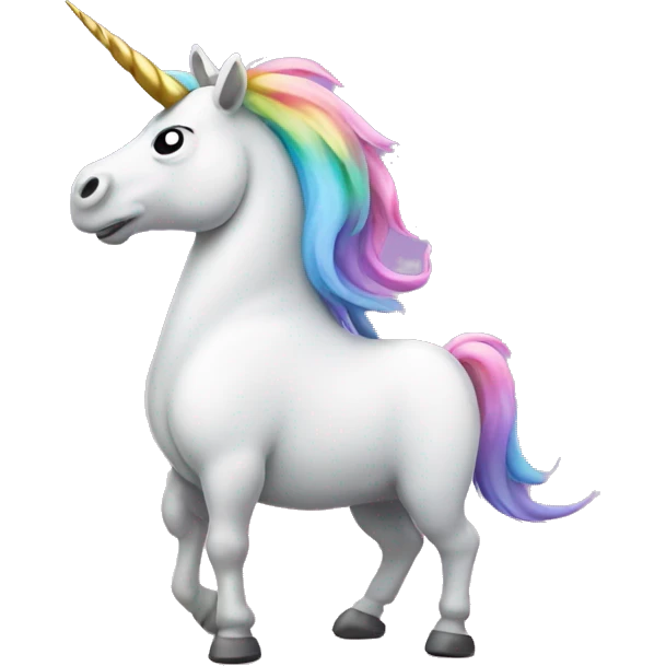 unicorn that is farting  emoji