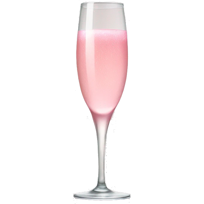 Pink champagne emoji
