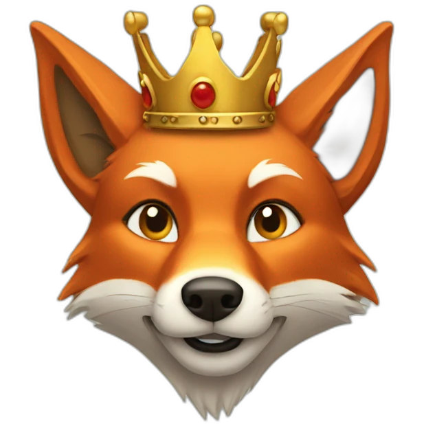 king fox emoji