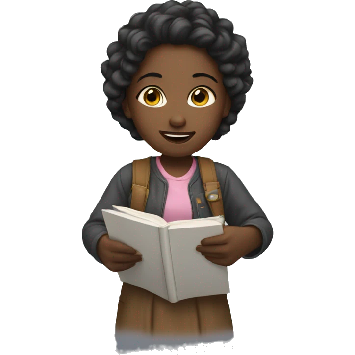 Girl dedicating emoji