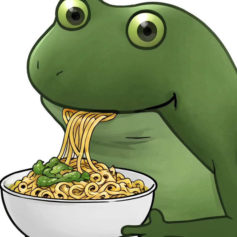 bufo eating noodles emoji