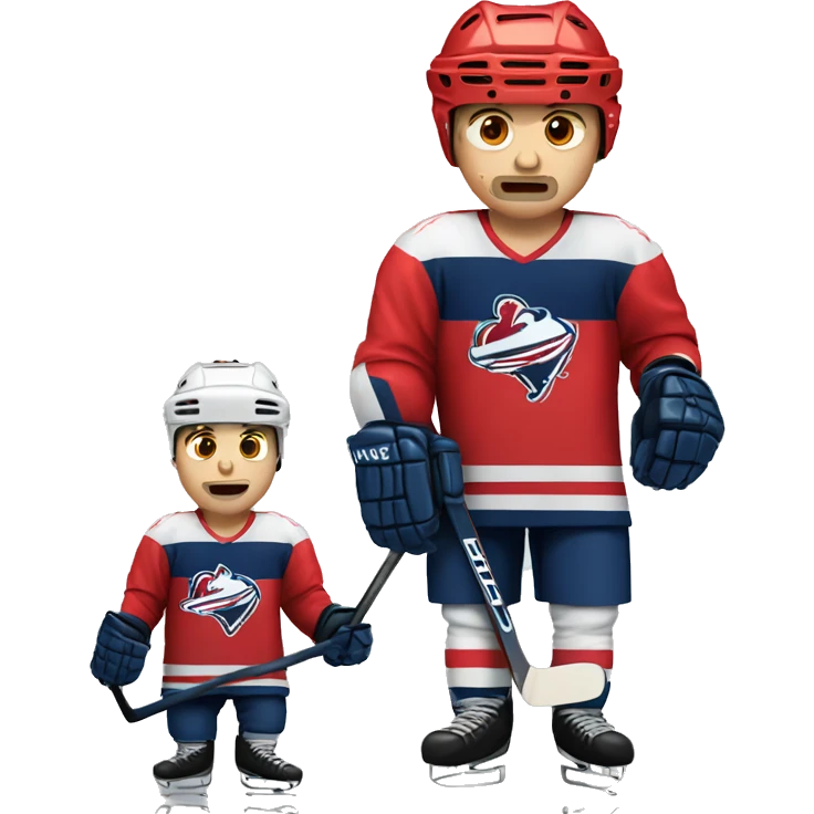 Hockey player injured emoji