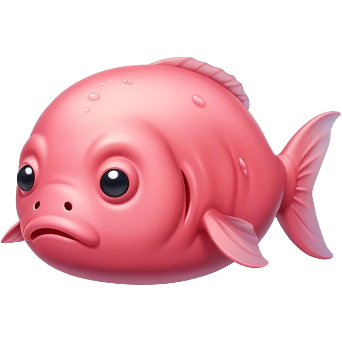 Sad blob fish emoji