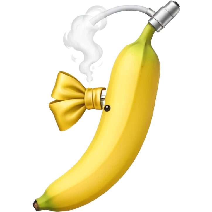 banana vape with bow  emoji