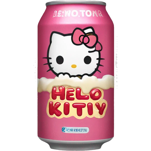 Hello kitty beer emoji