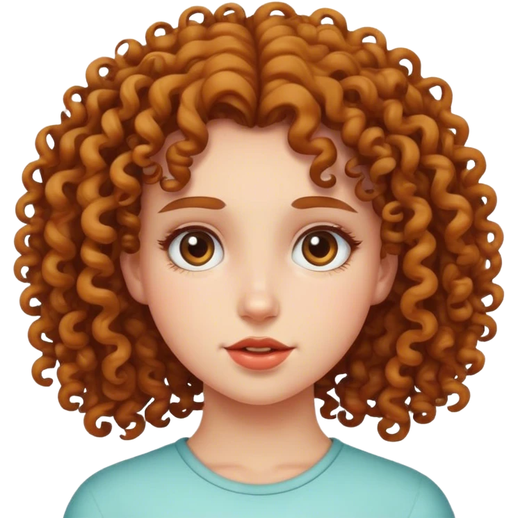 Curly headed girl emoji