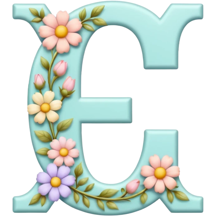 floral letter emoji