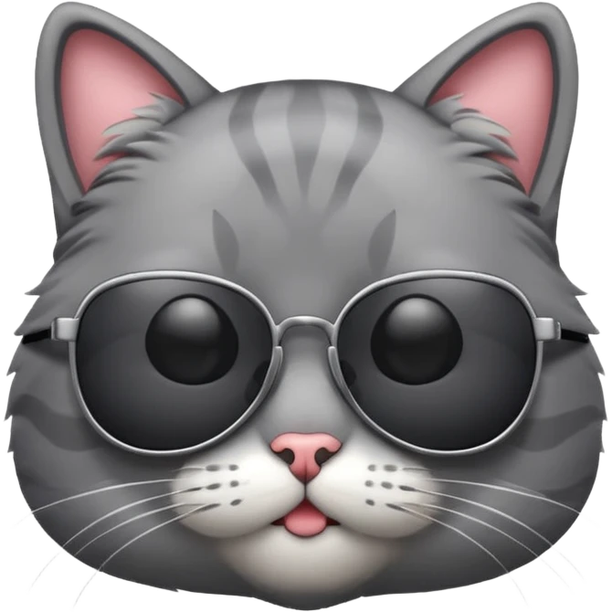 Cat wearing sunglasses emoji