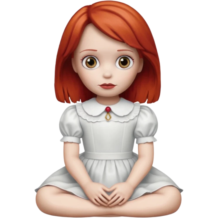 annabelle doll red hair emoji