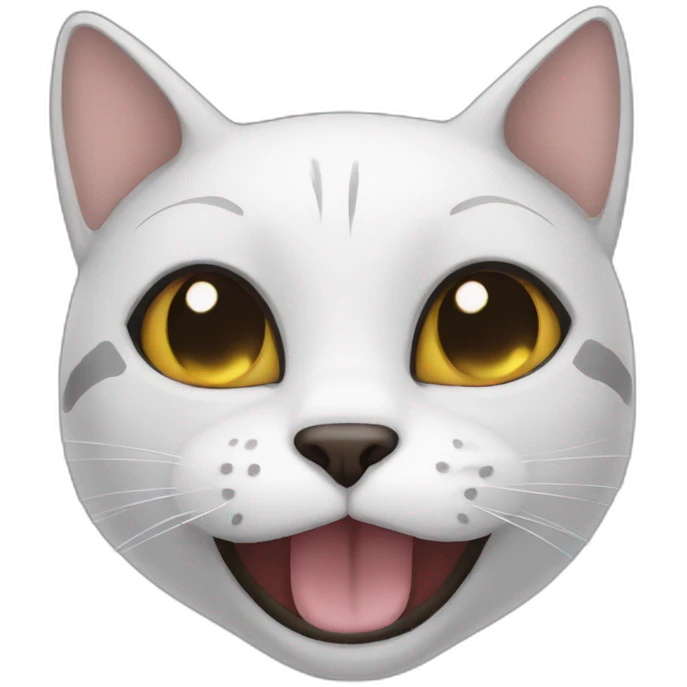 Cat black smile emoji