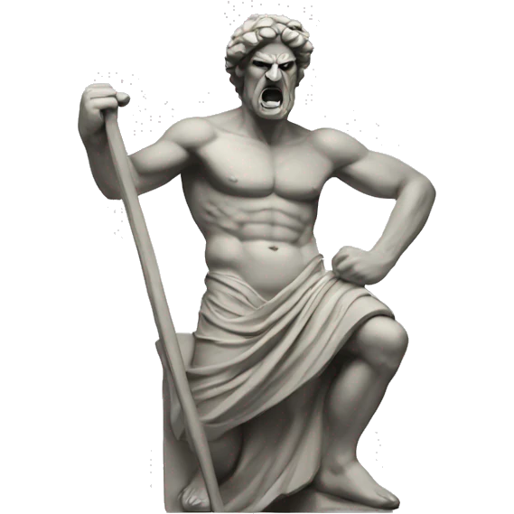 angry greek statue emoji