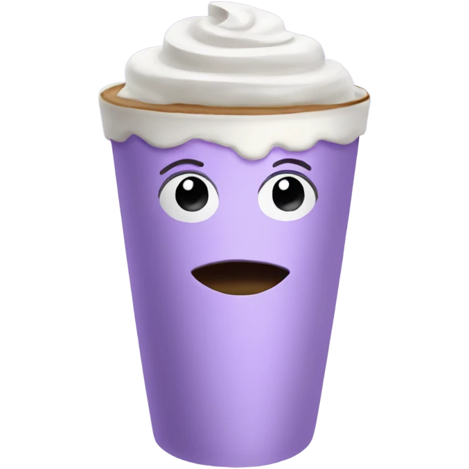 Lavender latte  emoji