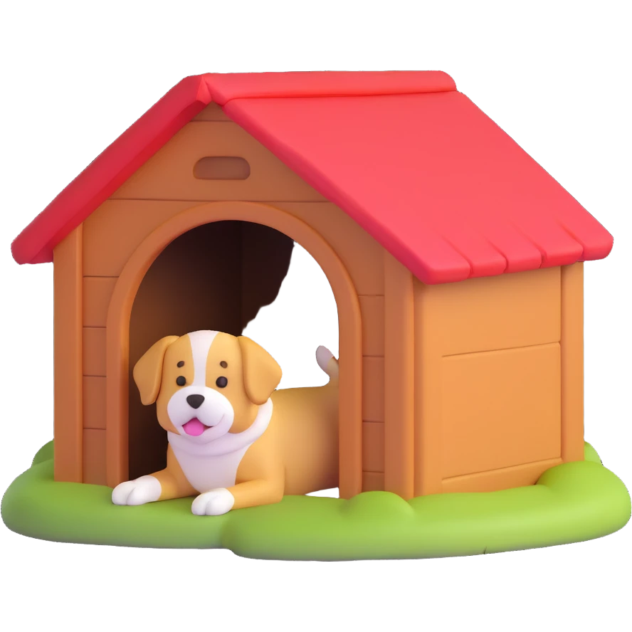pet house, dog kennel emoji