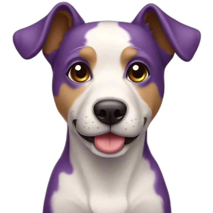 perro violeta emoji