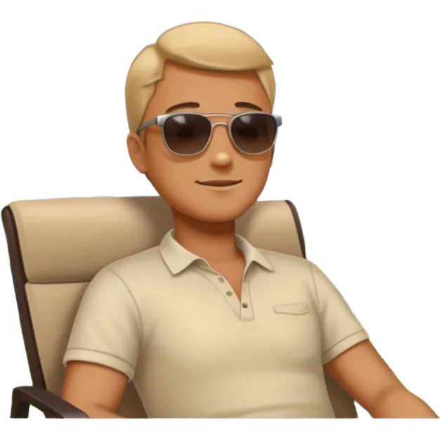 Guy relaxing in park facing towards the sky emoji