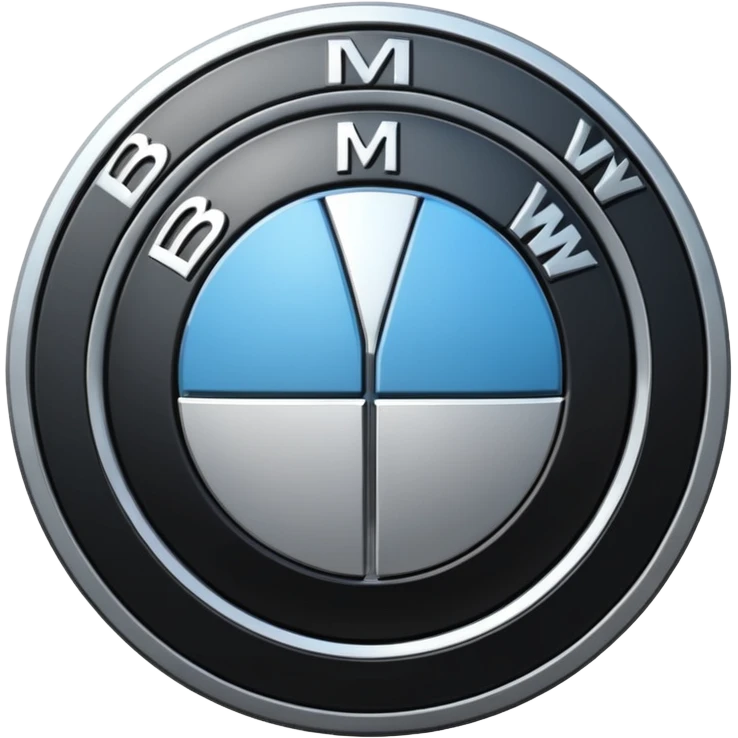 Bmw symbol real without double layer  emoji