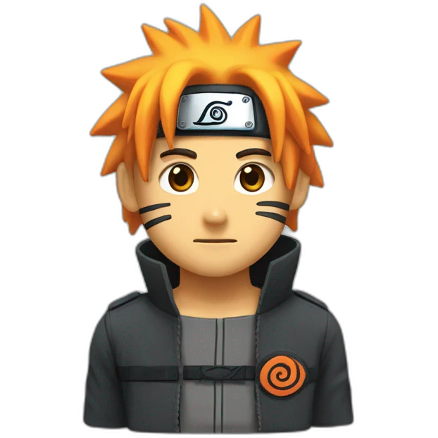 Un caca avec le bandeau de Naruto emoji
