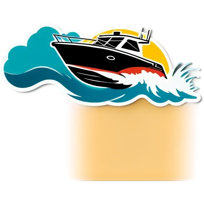 sport boat in waves emoji