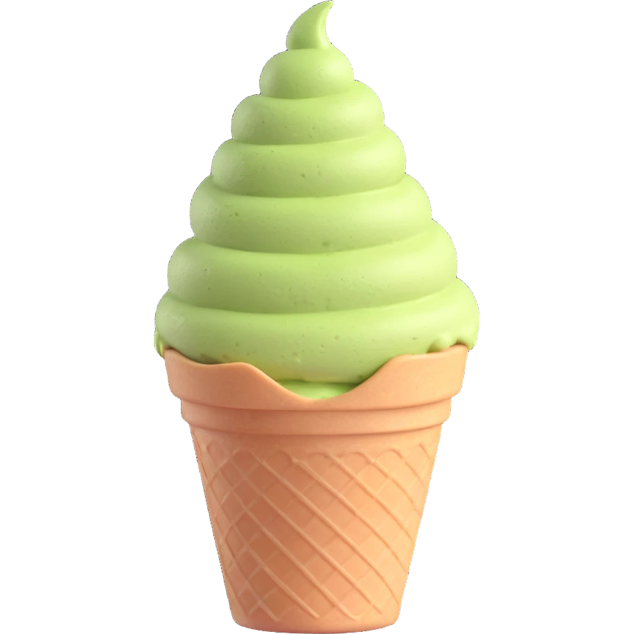 matcha ice cream emoji