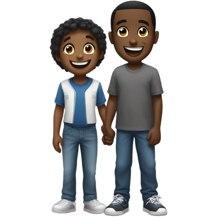 Diddy with a little kid emoji
