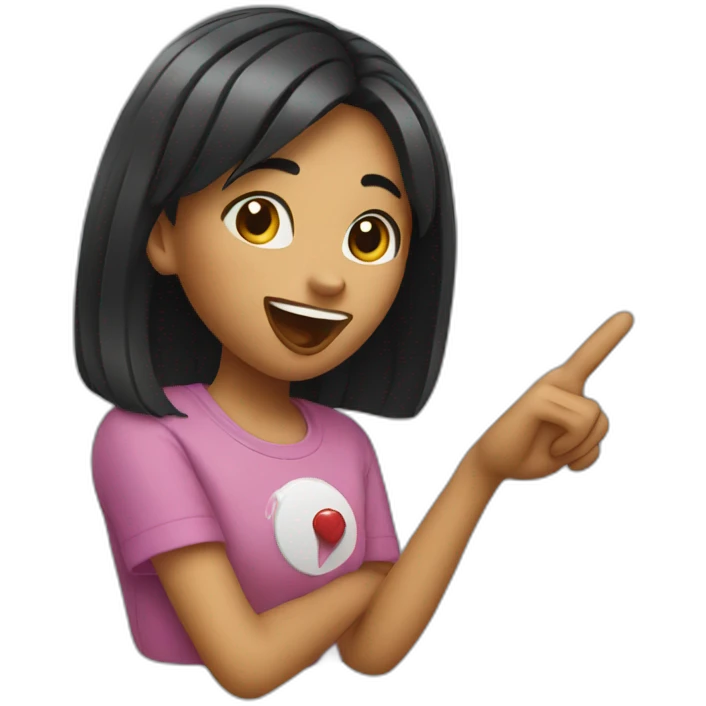 girl showing her tongue and making rock sign emoji